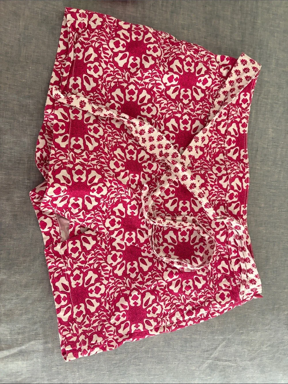 Vineyard Vines Pink and White Floral Athletic Skort with Drawstring
